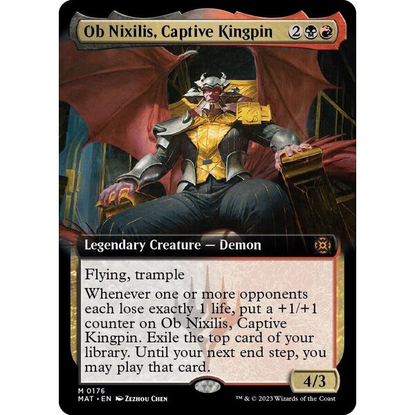Magic: The Gathering Ob Nixilis, Captive Kingpin (Extended Art) (176) Lightly Played Foil