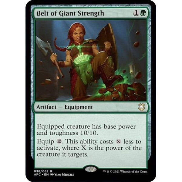 Magic: The Gathering Belt of Giant Strength (038) Lightly Played