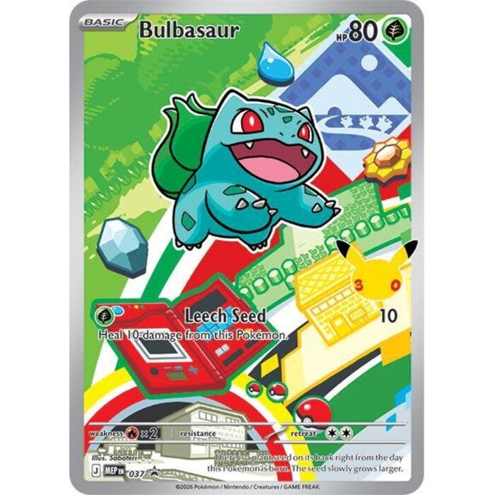Pokemon Bulbasaur (037) Near Mint Holofoil