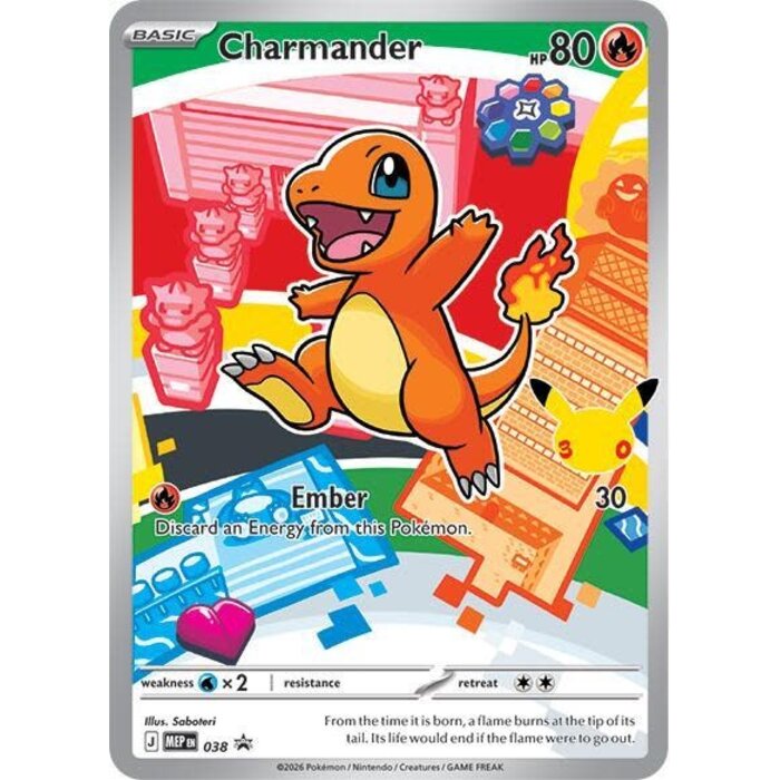 Pokemon Charmander (038) Near Mint Holofoil