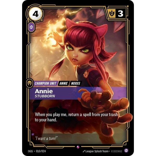 UVS Games Annie - Stubborn (010) Near Mint