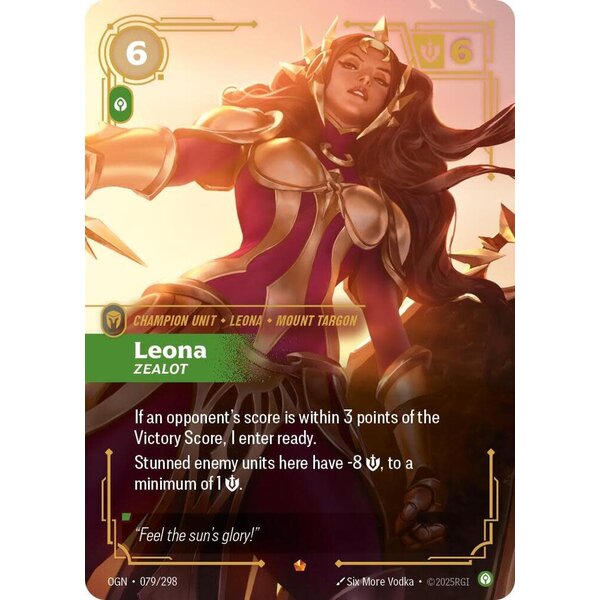 UVS Games Leona - Zealot (079) Near Mint Foil