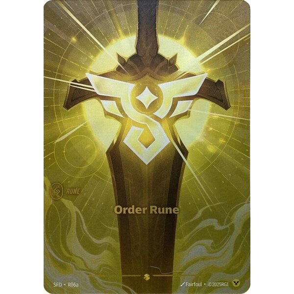 UVS Games Order Rune (Alternate Art) (R06a) Near Mint Foil