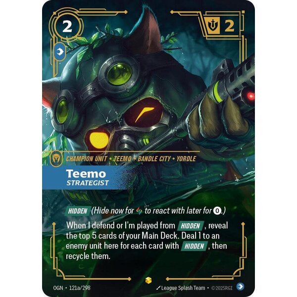 UVS Games Teemo - Strategist (Alternate Art) (121a) Near Mint Foil
