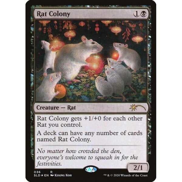 Magic: The Gathering Rat Colony (036) Lightly Played Foil