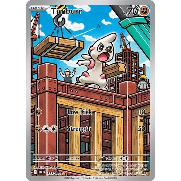 Pokemon Timburr (125) Lightly Played