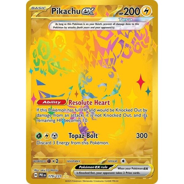 Pokemon Pikachu ex (179) Near Mint Holofoil