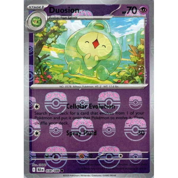 Pokemon Duosion (Master Ball Pattern) (038) Lightly Played