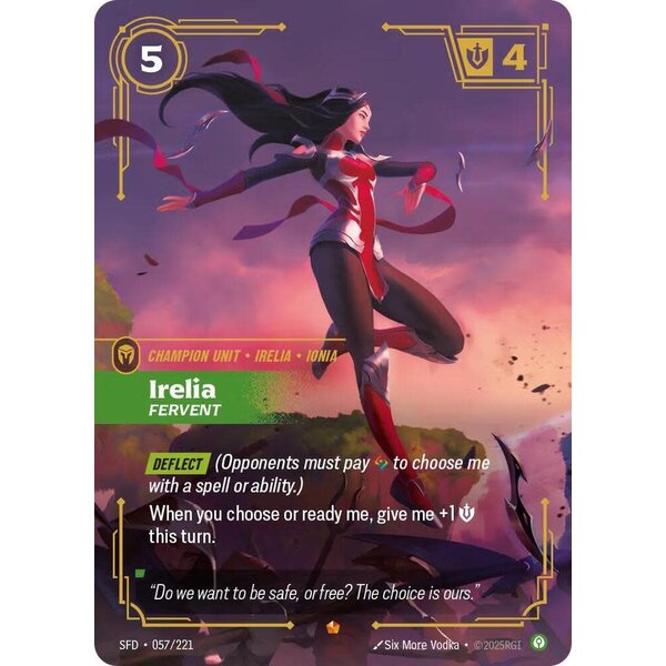 UVS Games Irelia - Fervent (057) Near Mint