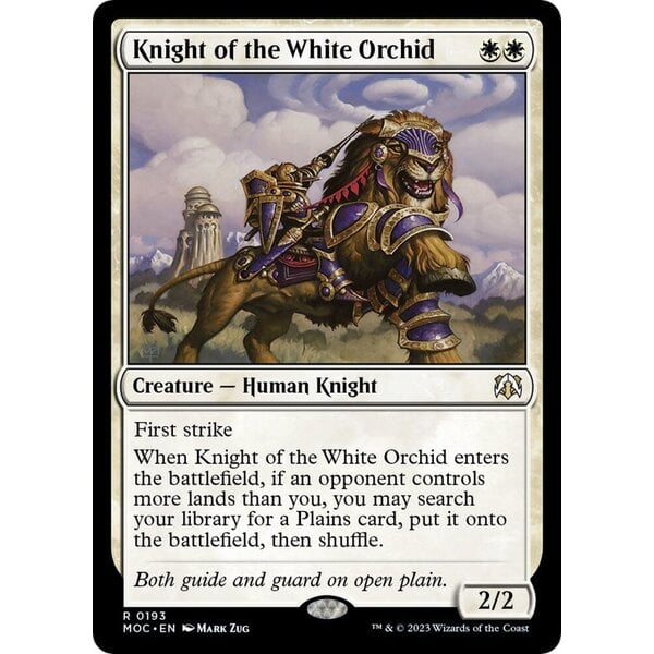 Magic: The Gathering Knight of the White Orchid (193) Lightly Played