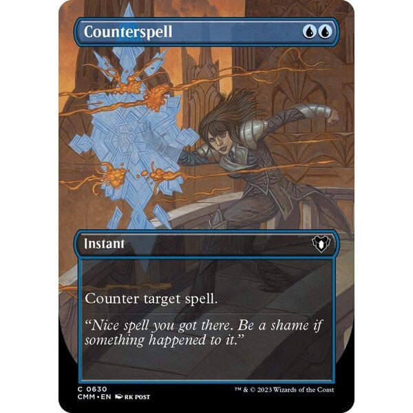 Magic: The Gathering Counterspell (Borderless) (630) Lightly Played Foil