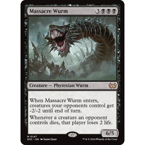 Magic: The Gathering Massacre Wurm (147) Lightly Played