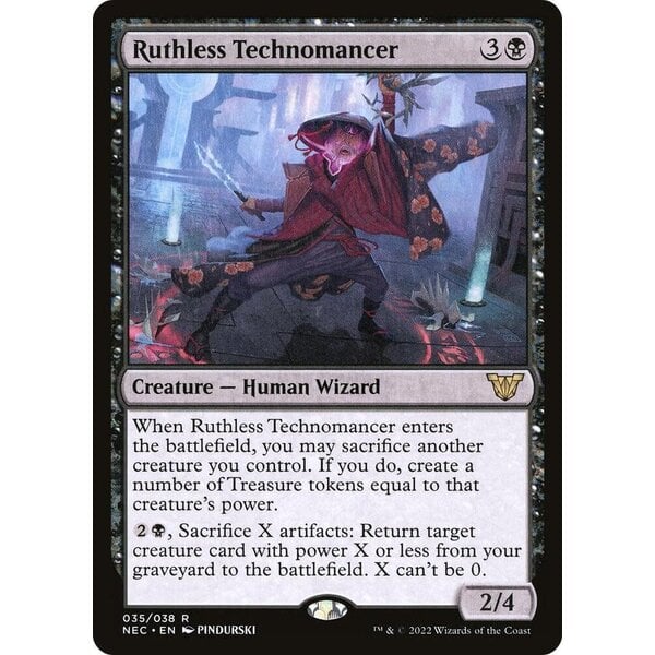 Magic: The Gathering Ruthless Technomancer (035) Lightly Played