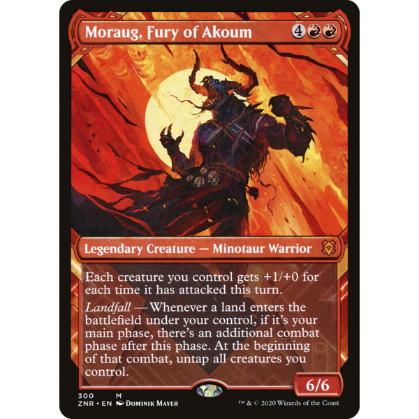 Magic: The Gathering Moraug, Fury of Akoum (Showcase) (300) Lightly Played Foil