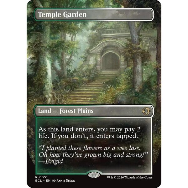 Magic: The Gathering Temple Garden (Borderless) (351) Lightly Played