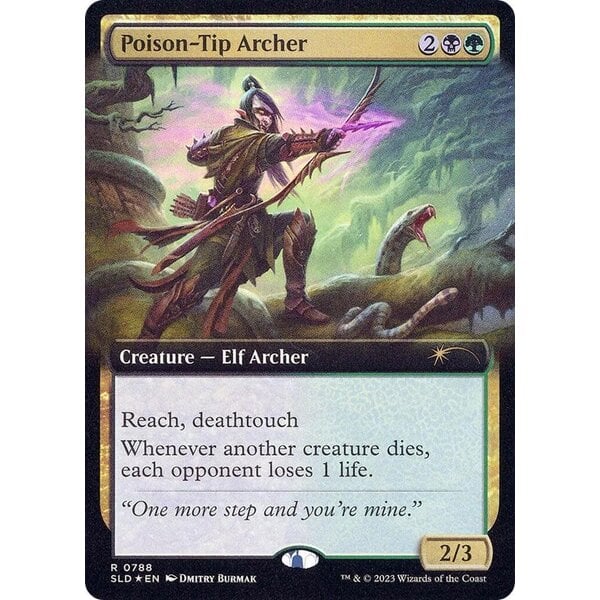 Magic: The Gathering Poison-Tip Archer (Extended Art) (788) Lightly Played Foil