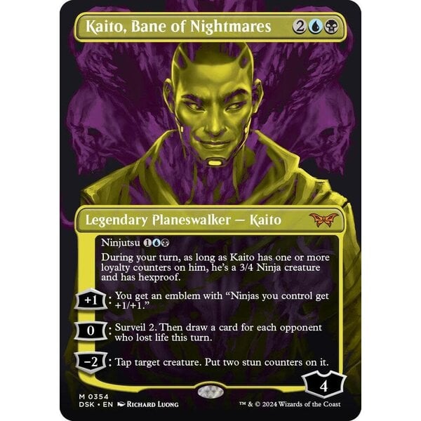 Magic: The Gathering Kaito, Bane of Nightmares (Showcase) (354) Lightly Played