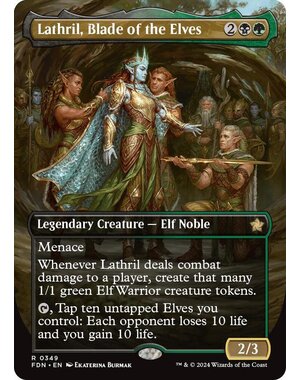 Magic: The Gathering Lathril, Blade of the Elves (Borderless) (349) Lightly Played
