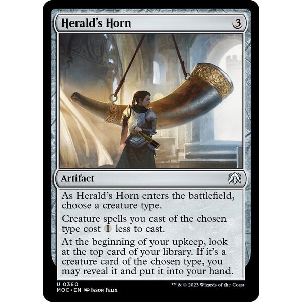Magic: The Gathering Herald's Horn (360) Lightly Plaqyed
