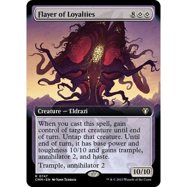 Magic: The Gathering Flayer of Loyalties (Extended Art) (747) Lightly Played Foil