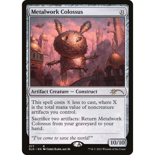 Magic: The Gathering Metalwork Colossus (377) Lightly Played Foil