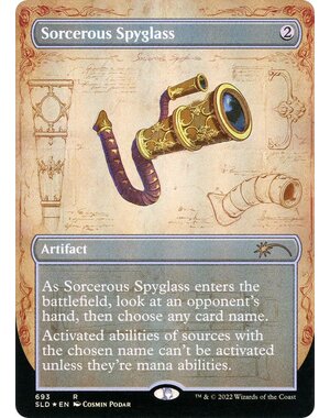 Magic: The Gathering Sorcerous Spyglass (Borderless) (693) Lightly Played Foil