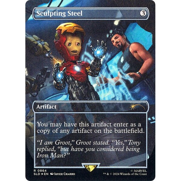 Magic: The Gathering Sculpting Steel (Rainbow Foil) (864) Lightly Played