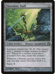 Magic: The Gathering Thornbite Staff (145) Moderately Played