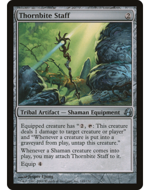Magic: The Gathering Thornbite Staff (145) Moderately Played
