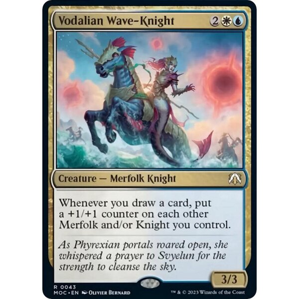 Magic: The Gathering Vodalian Wave-Knight (043) Lightly Played