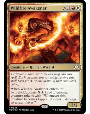 Magic: The Gathering Wildfire Awakener (044) Lightly Played
