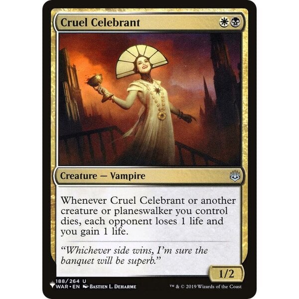 Magic: The Gathering Cruel Celebrant (188) Lightly Played