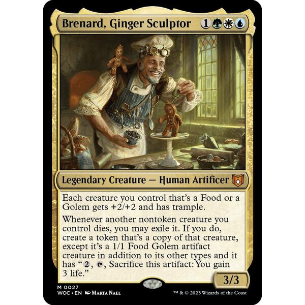 Magic: The Gathering Brenard, Ginger Sculptor (27) Lightly Played Foil