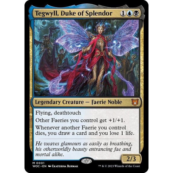 Magic: The Gathering Tegwyll, Duke of Splendor (001) Lightly Played Foil