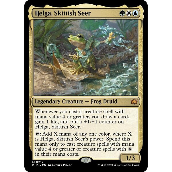 Magic: The Gathering Helga, Skittish Seer (217) Lightly Played