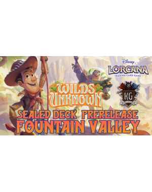 Disney Lorcana 5/11/26 Fountain Valley Lorcana Wilds Unknown Sealed Prerelease Event Monday 630 PM