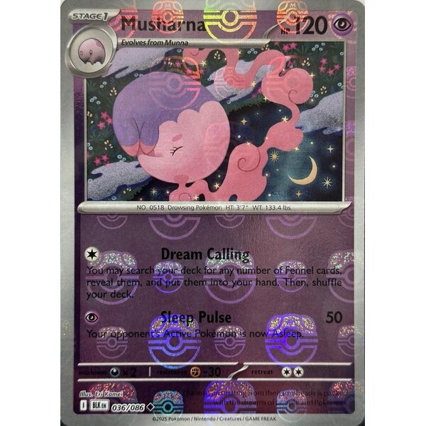 Pokemon Musharna (Master Ball Pattern) (036) Lightly Played