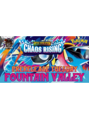 Pokemon 5/12/26 Fountain Valley Pokemon Mega Evolution: Chaos Rising Prerelease Tuesday 630 PM