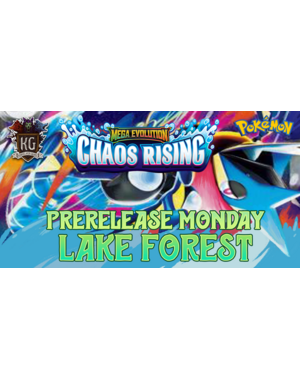 Pokemon 5/11/26 Lake Forest Pokemon Mega Evolution: Chaos Rising Prerelease Monday 630 PM