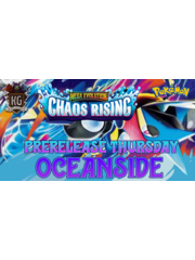 Pokemon 5/14/26 Oceanside Pokemon Mega Evolution: Chaos Rising Prerelease Thursday 630 PM