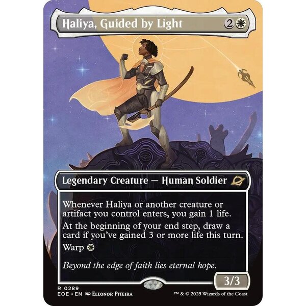 Magic: The Gathering Haliya, Guided by Light (Borderless) (289) Lightly Played