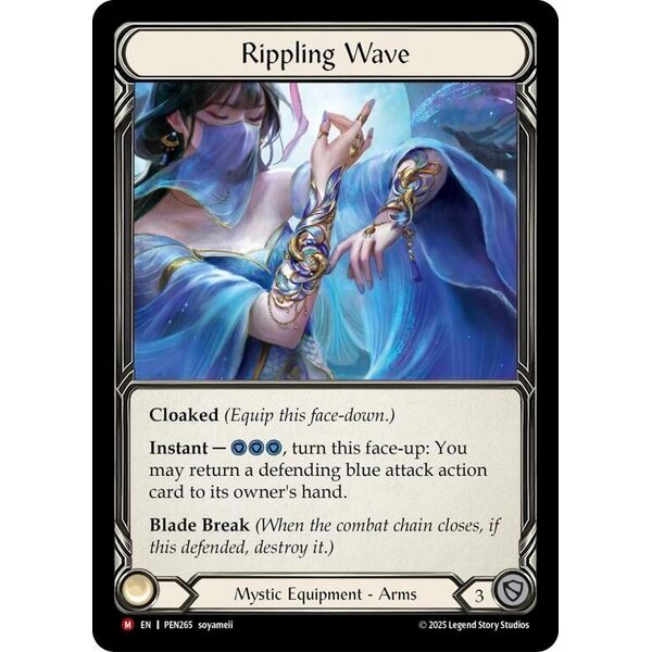 Flesh and Blood Rippling Wave (265) Lightly Played Cold Foil