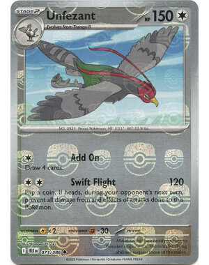 Pokemon Unfezant (Master Ball Pattern) (073) Lightly Played