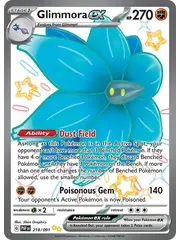 Pokemon Glimmora ex (218) Lightly Played Holofoil