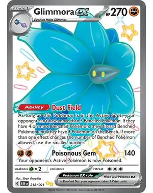 Pokemon Glimmora ex (218) Lightly Played Holofoil