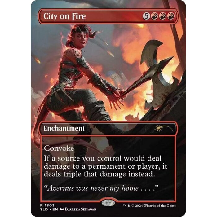 Magic: The Gathering City on Fire (1803) Near Mint
