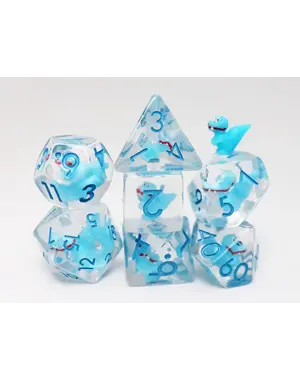 Foam Brain Baby Velociraptor RPG Dice Set