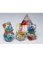Foam Brain Rainbow Duckies RPG Dice Set