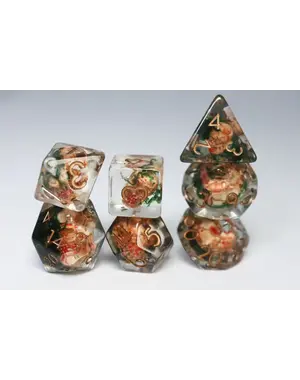 Foam Brain Ancient Skull RPG Dice Set