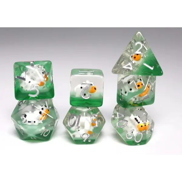 Foam Brain Grazing Cow RPG Dice Set